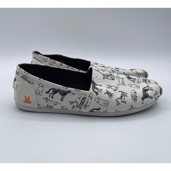 Bob From Skechers Bobs For Dogs Brown With Dog Print Size W8.5 - Picture 1 of 6